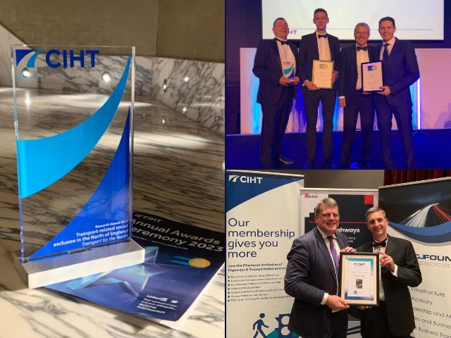 Transport for the North staff with CiHT awards