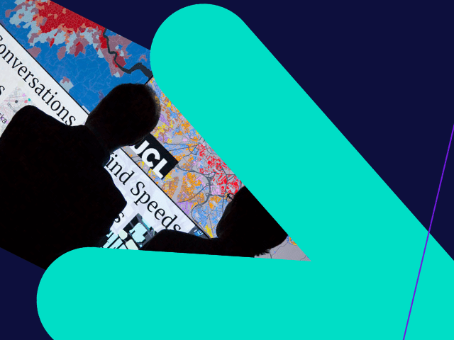 male silhouettes in front of data and maps