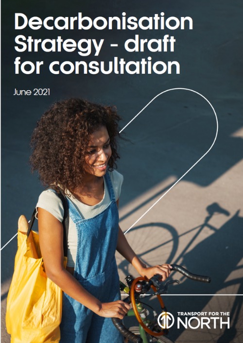 Cover Decarb Draft Strategy lady with bike