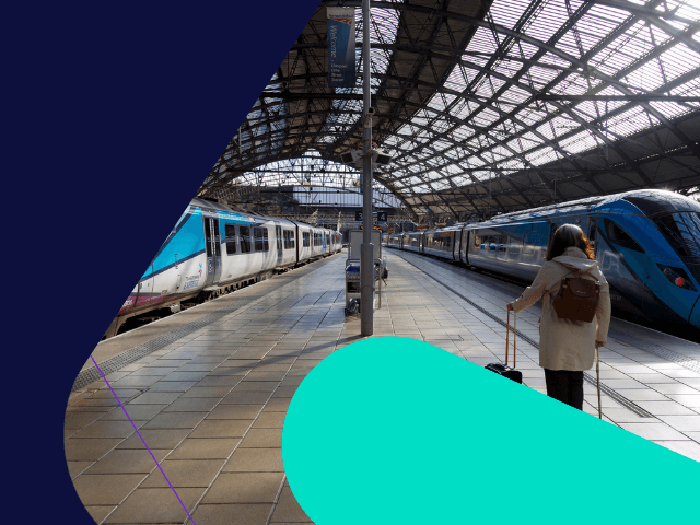 Female on platform at Station
