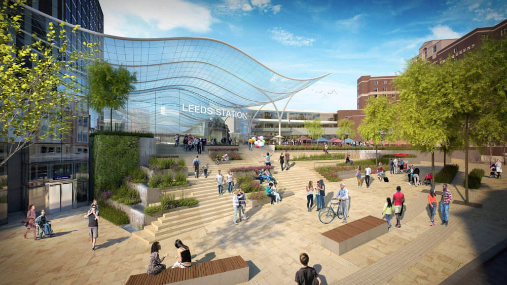 Indicative image of new main station entrance - Leeds City Council