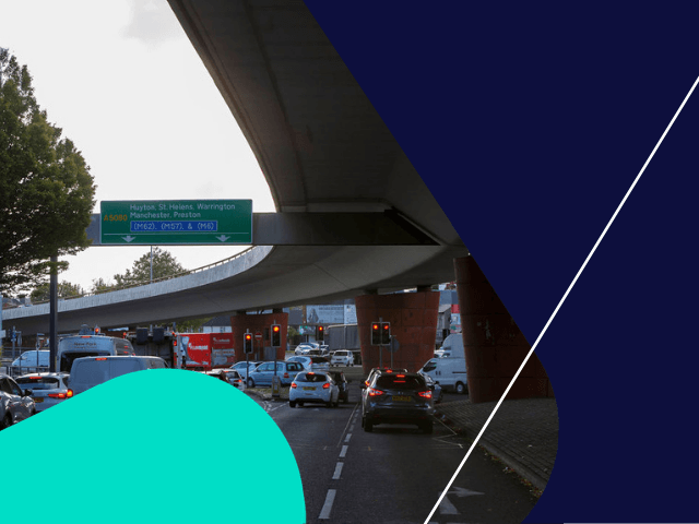 Liverpool rocket junction heavy traffic