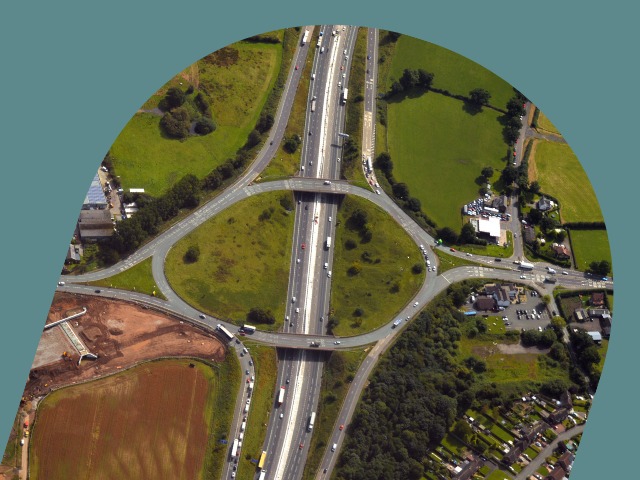 M6 motorway j19 knustford