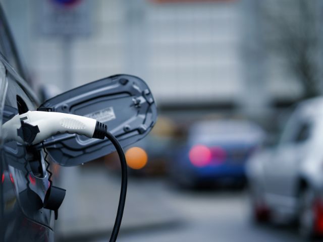 EV charging in road