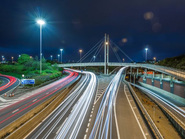 The M621 outside Leeds