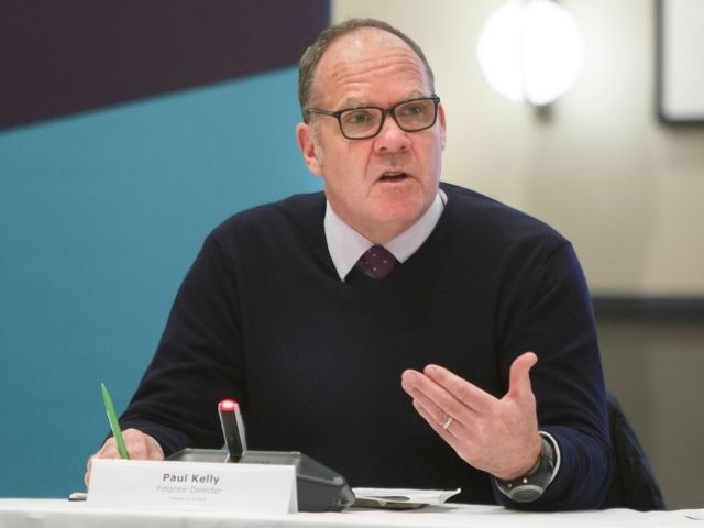 Interim finance director Paul Kelly speaks at TfN Board meeting