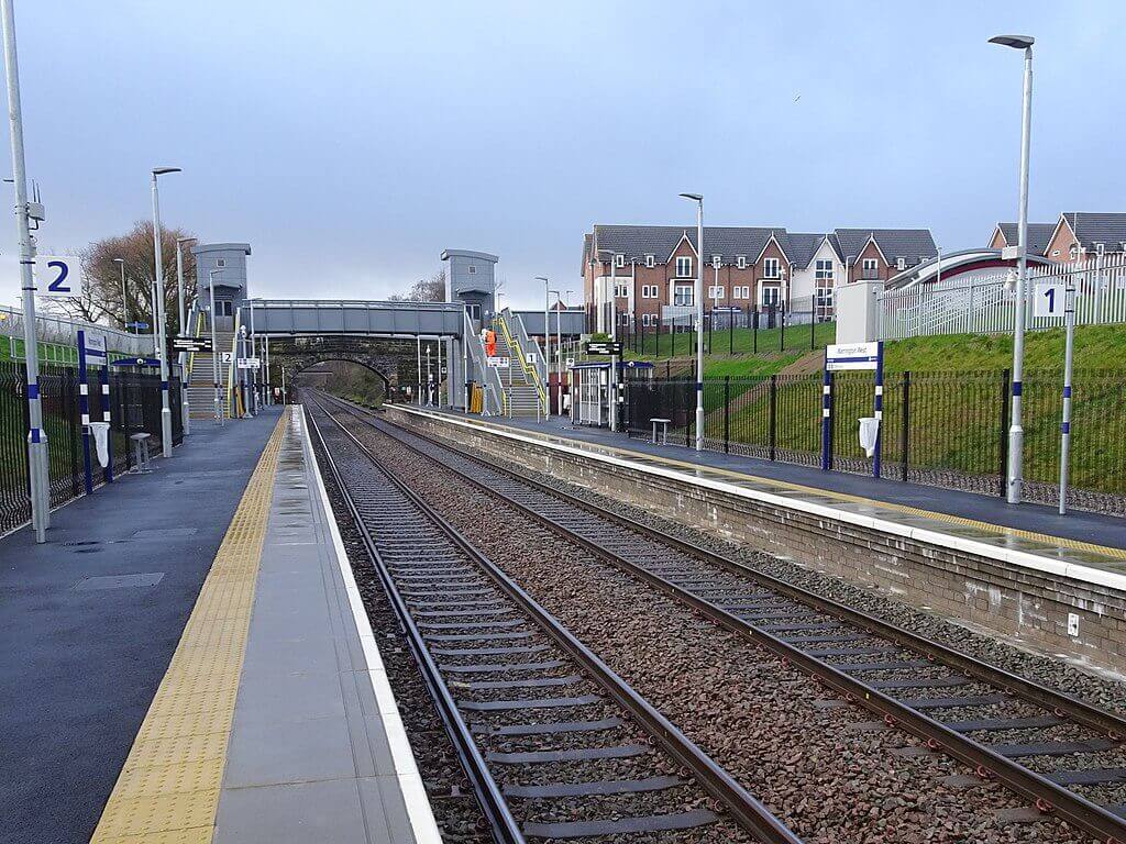 Warrington West railway station Nigel Thompson